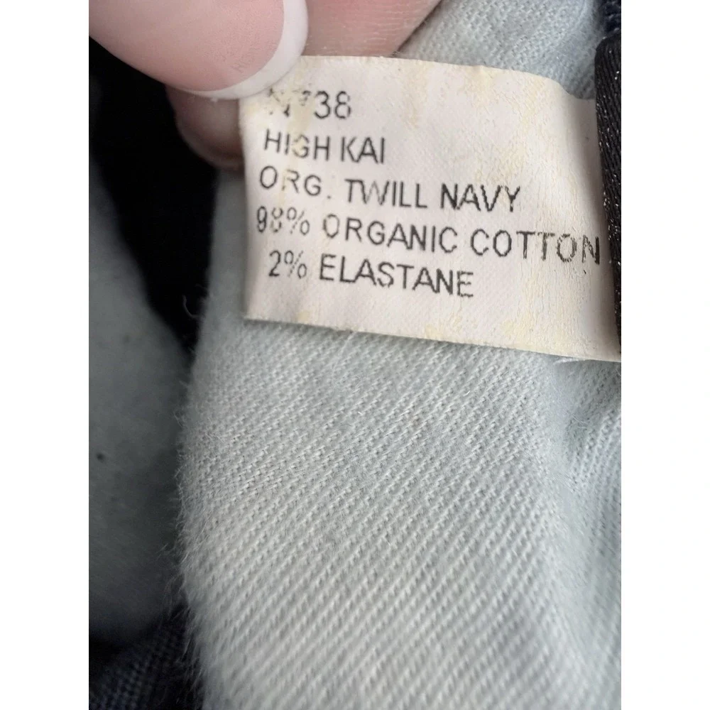 Nudie Jeans Co Mens 28x32 Dark Wash High Kai Skinny Stretch Denim Organic Cotton